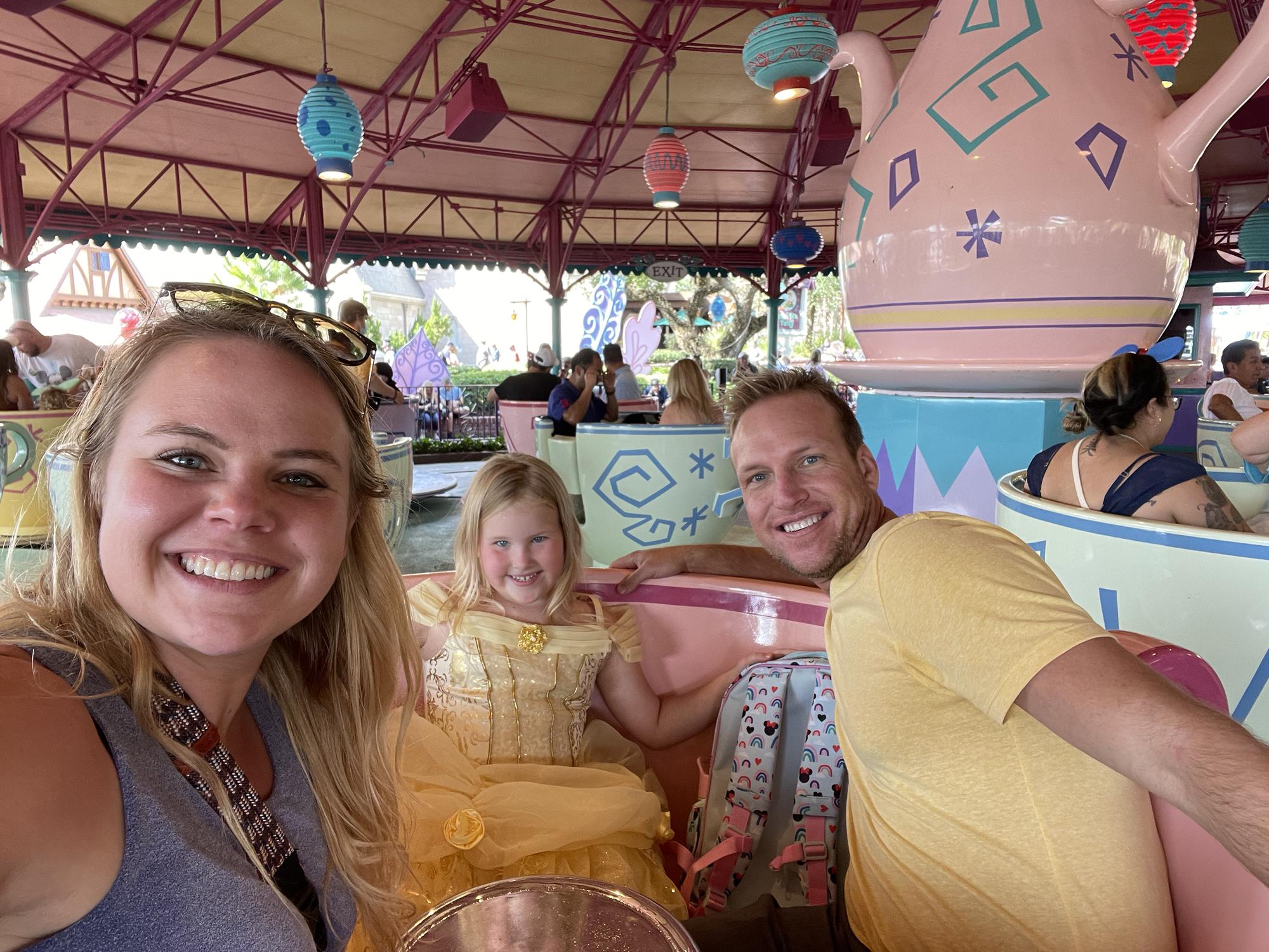 The teacups couldn't spin fast enough!