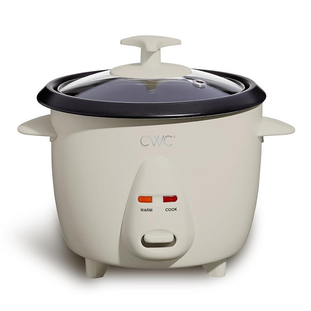 COOK WITH COLOR 6 Cup Rice Cooker 300W - Effortless Cooking and Perfectly, Cooks 3 Cups of Raw Rice for 6 Cups of Cooked Rice, Sand
