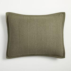 King Size Cotton Cloud Jersey Shams Dark Olive · King Sham