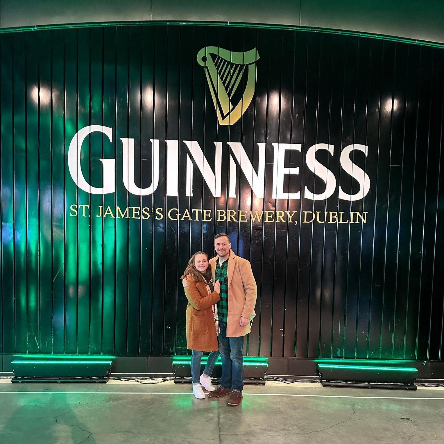 The best way to spend our first St. Patrick's day: at the Guinness Brewery in Dublin, Ireland