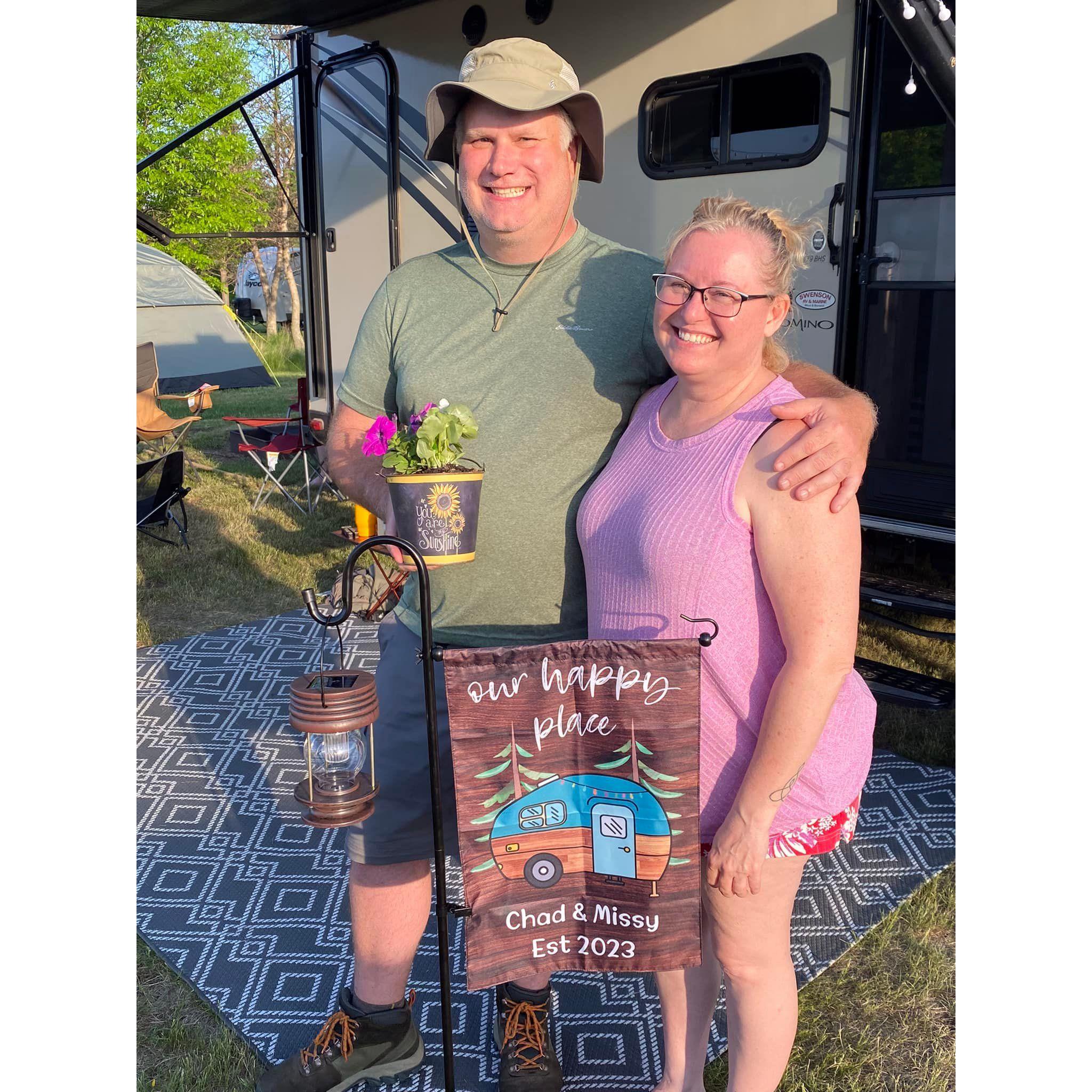 Our first outing with our new camper "Ophelia".