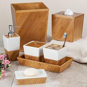 Bamboo Spa Toothbrush Holder