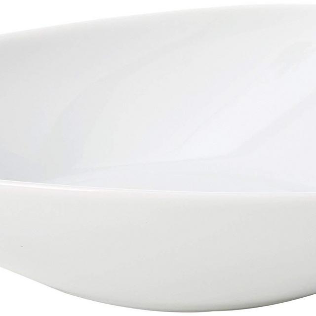 Alessi Colombina 8-1/4-Inch by 7-Inch Soup Plate, White Porcelain, Set of 6