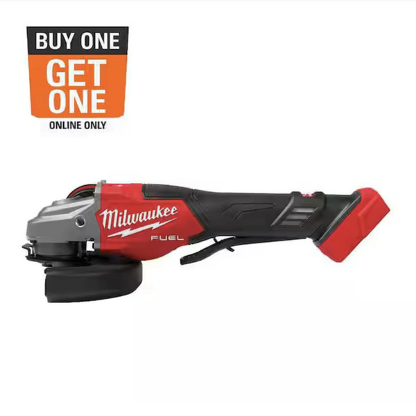 Milwaukee M18 FUEL 18-Volt Lithium-Ion Brushless Cordless 4-1/2 in./6 in. Braking Grinder with Paddle Switch (Tool-Only) 3670-20