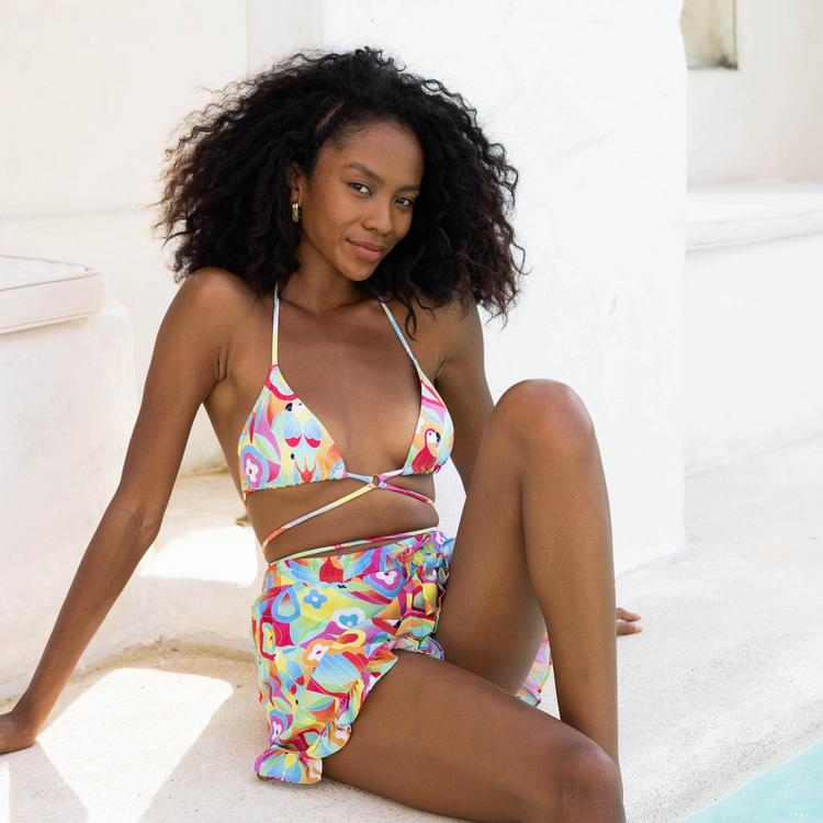 The Caribbean - Adjustable Thong Bikini Bottom by Kenny Flowers