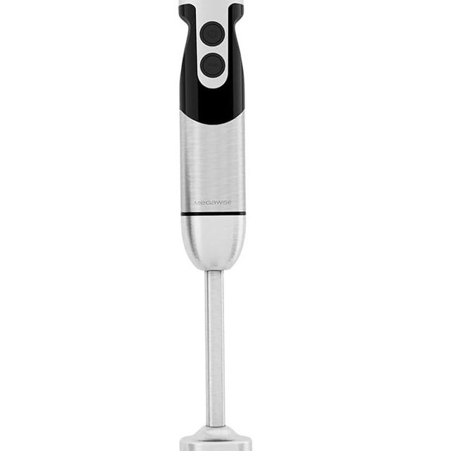 MEGAWISE new Hand Blender Series Only one Hand Blender,no attachments,12-Speed,Includes Powerful Blender Stick- Easy to Clean and Perfect for Smoothies, and More (black)