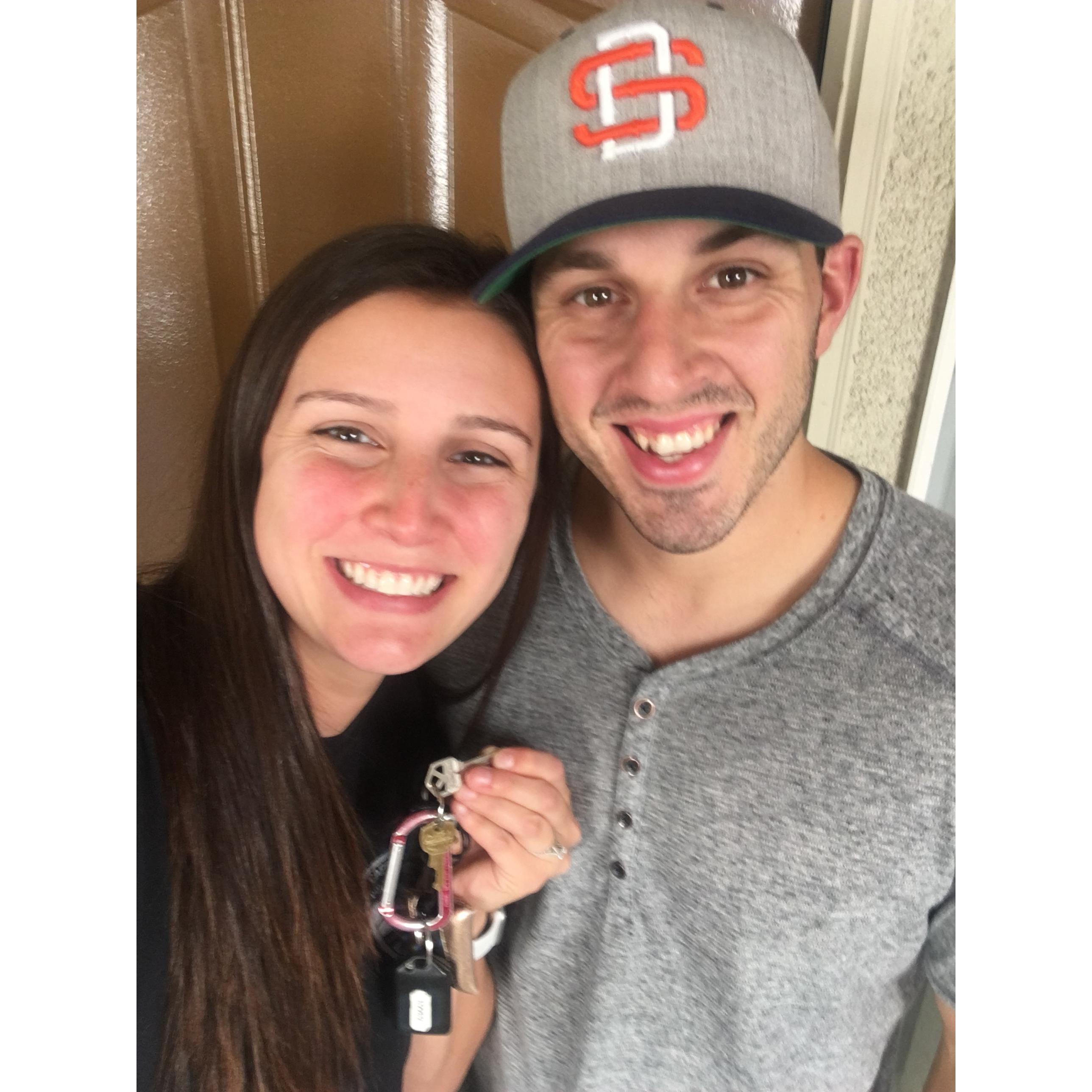 Our first apartment together!