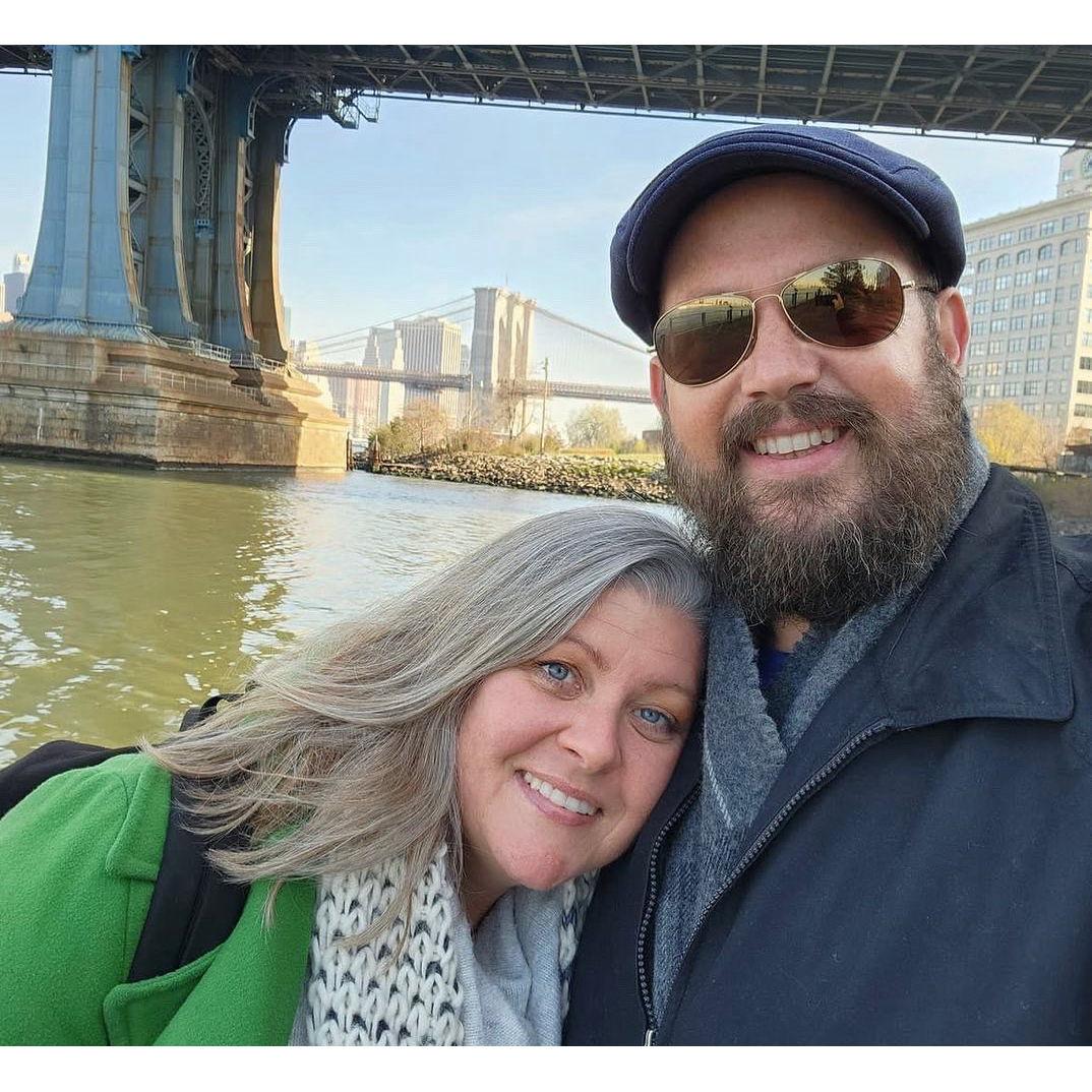 Proud members of the bi-coastal bridge walking club.