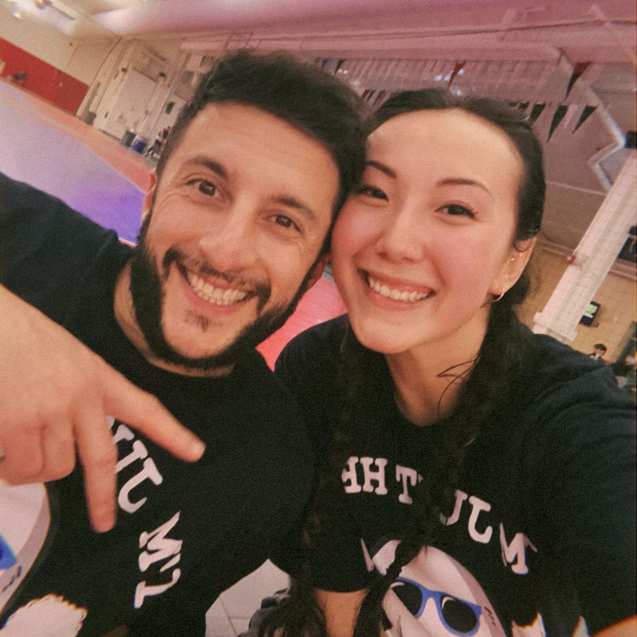 Sharing one of our favorite hobbies together, volleyball!