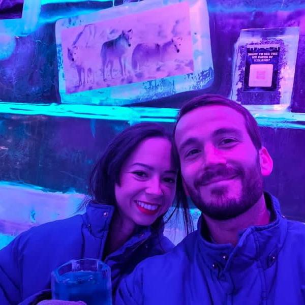 A little piece of our story in Vegas, cold drinks but warm hearts ❄️💕