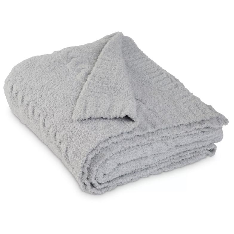Barefoot Dreams CozyChic® Heathered Cable Blanket