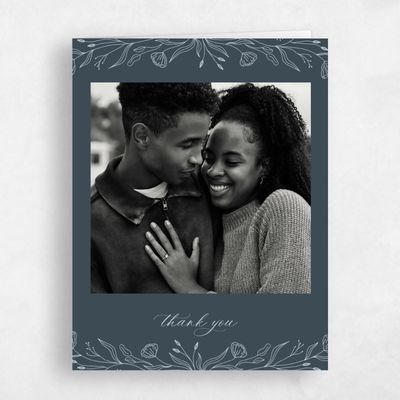 Navy Blue Wedding Thank You - Vanora Photo