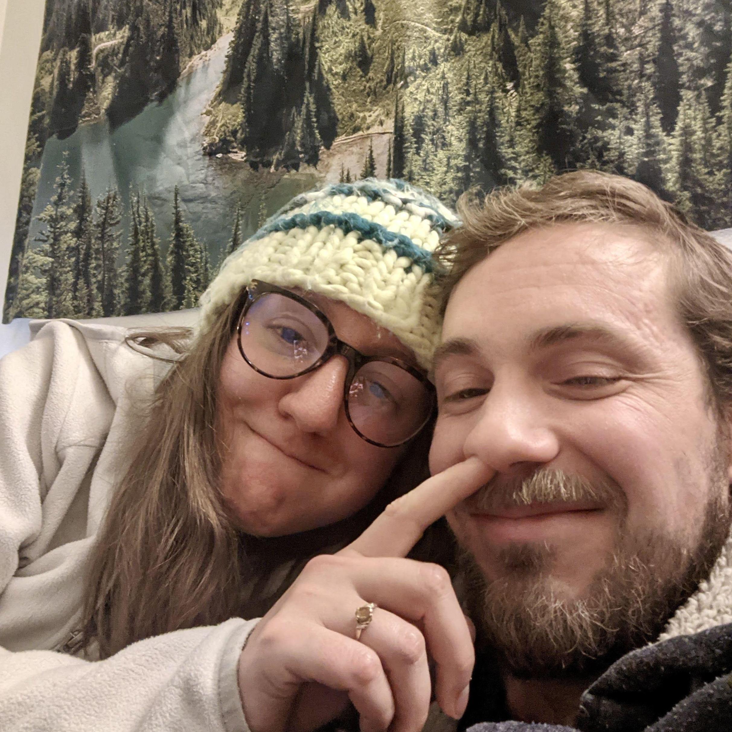 Britni giving Zack a hand 1/21