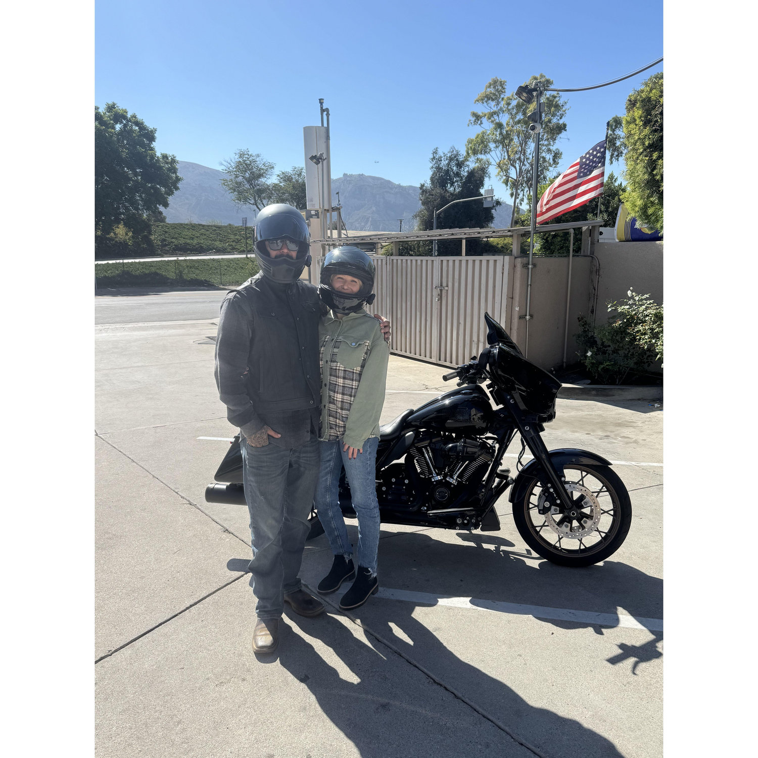Our first Harley ride together and the moment I realized I LOVE riding