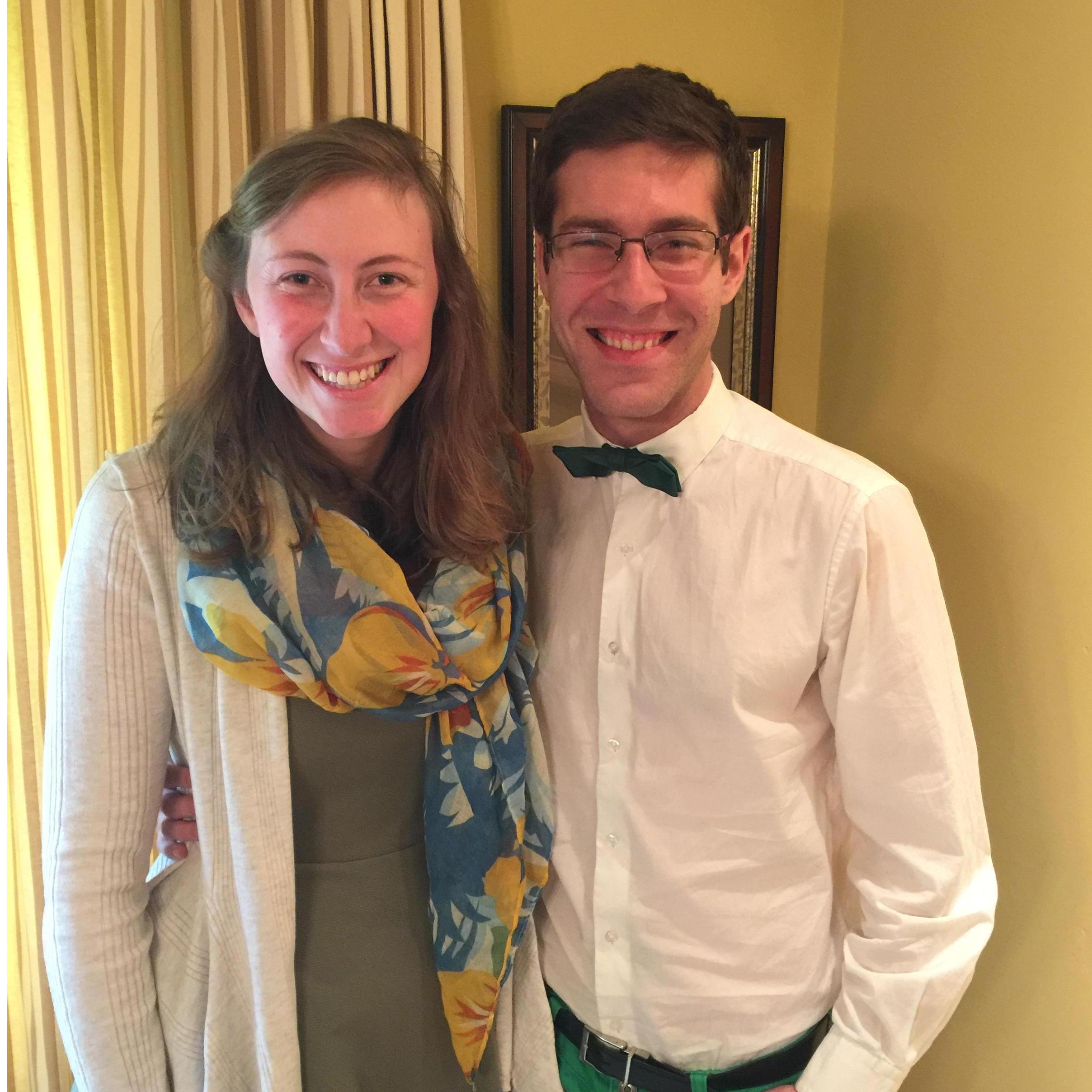 Our first St. Patricks day together. Cody also threw Jessica a surprise birthday party later on this day.