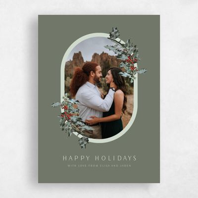 Sage, Green Holiday Card - Sagle