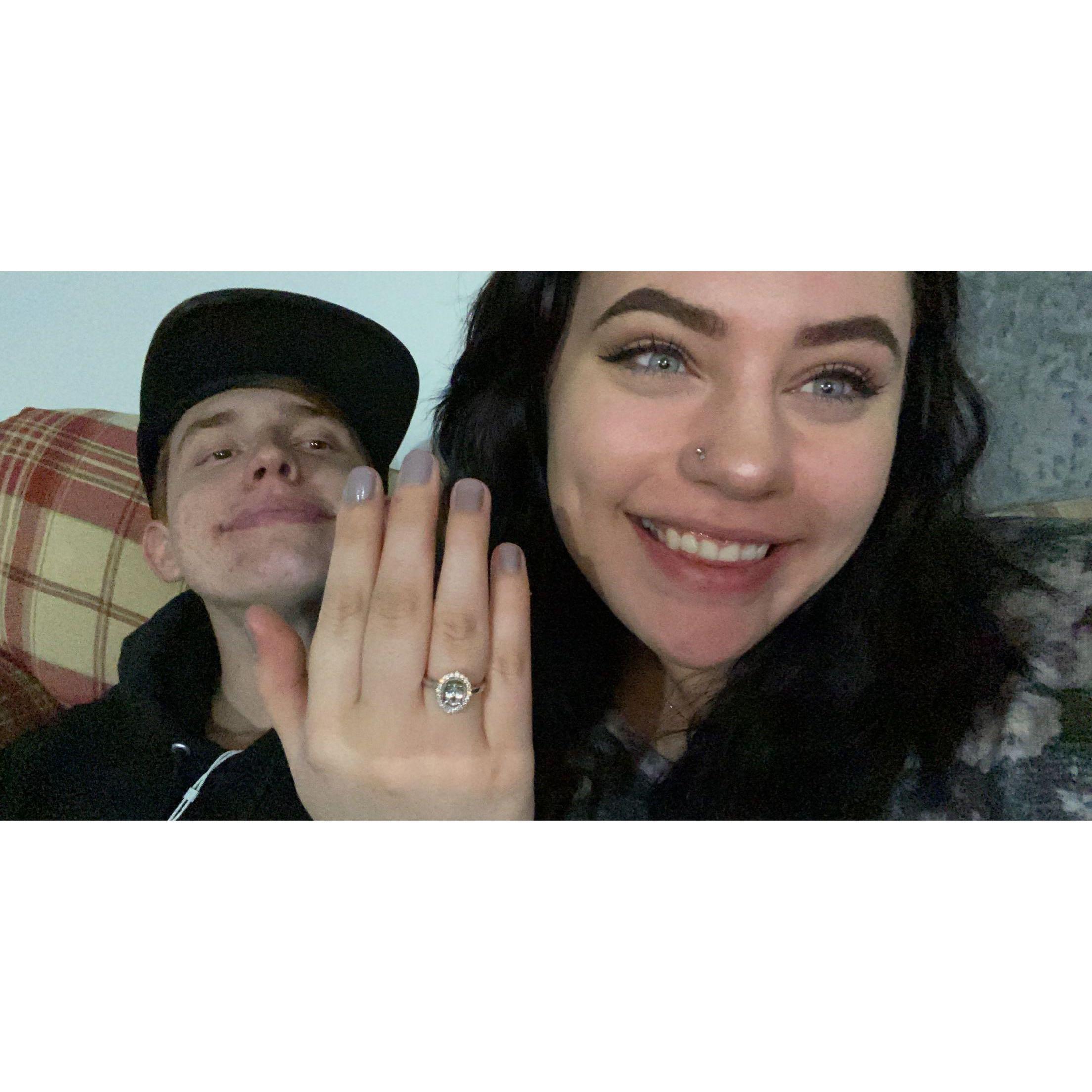 our 1.5 year anniversary & the day he proposed!