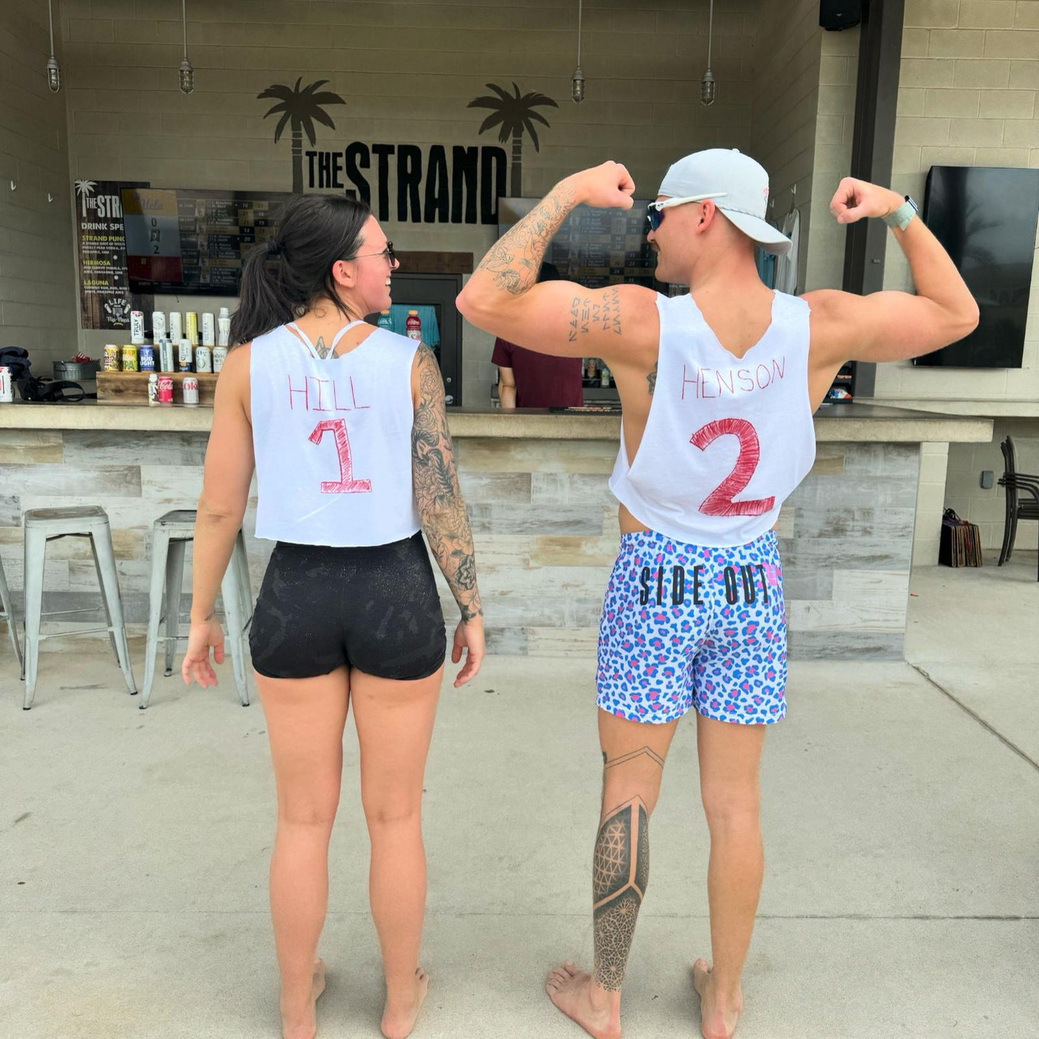 Fun fact: One of our favorite activities to do together is play volleyball (even if Erinn isn't very good)