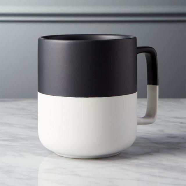 Black and White Large Coffee Mug