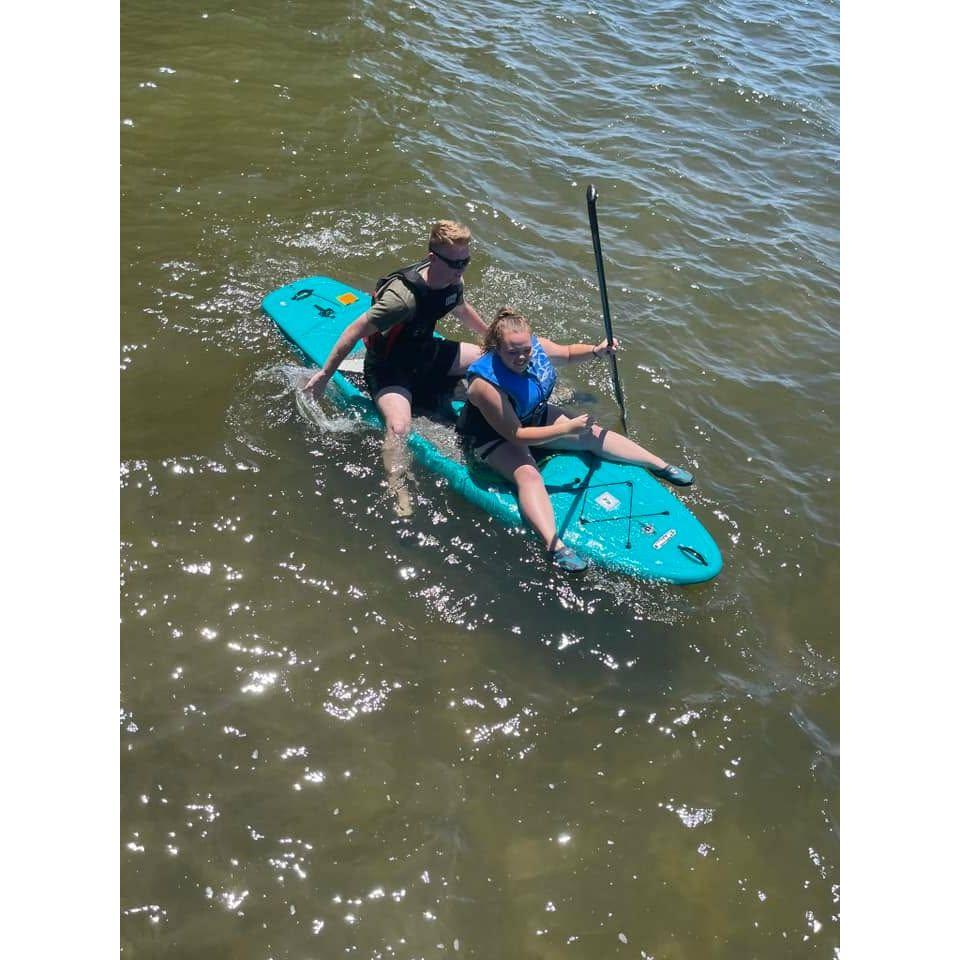 We went kayaking