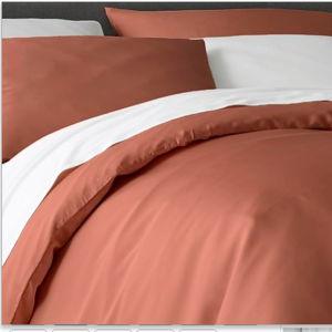 DOZ Duvet Cover Set, 100% Viscose derived from Bamboo, Organically Grown, Buttery Soft, Cooling Duvet Covers, High GSM, 1 Duvet Cover and 2 Pillowcases, 106"x90" (Clay, King/Cal King)