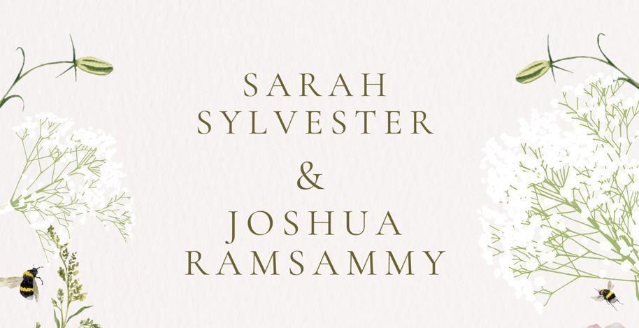 The Wedding Website of Sarah Sylvester and Joshua Ramsammy