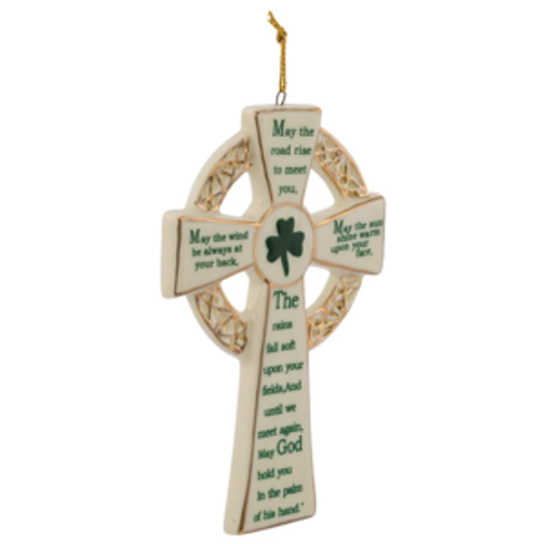 Porcelain Irish Cross Ornament