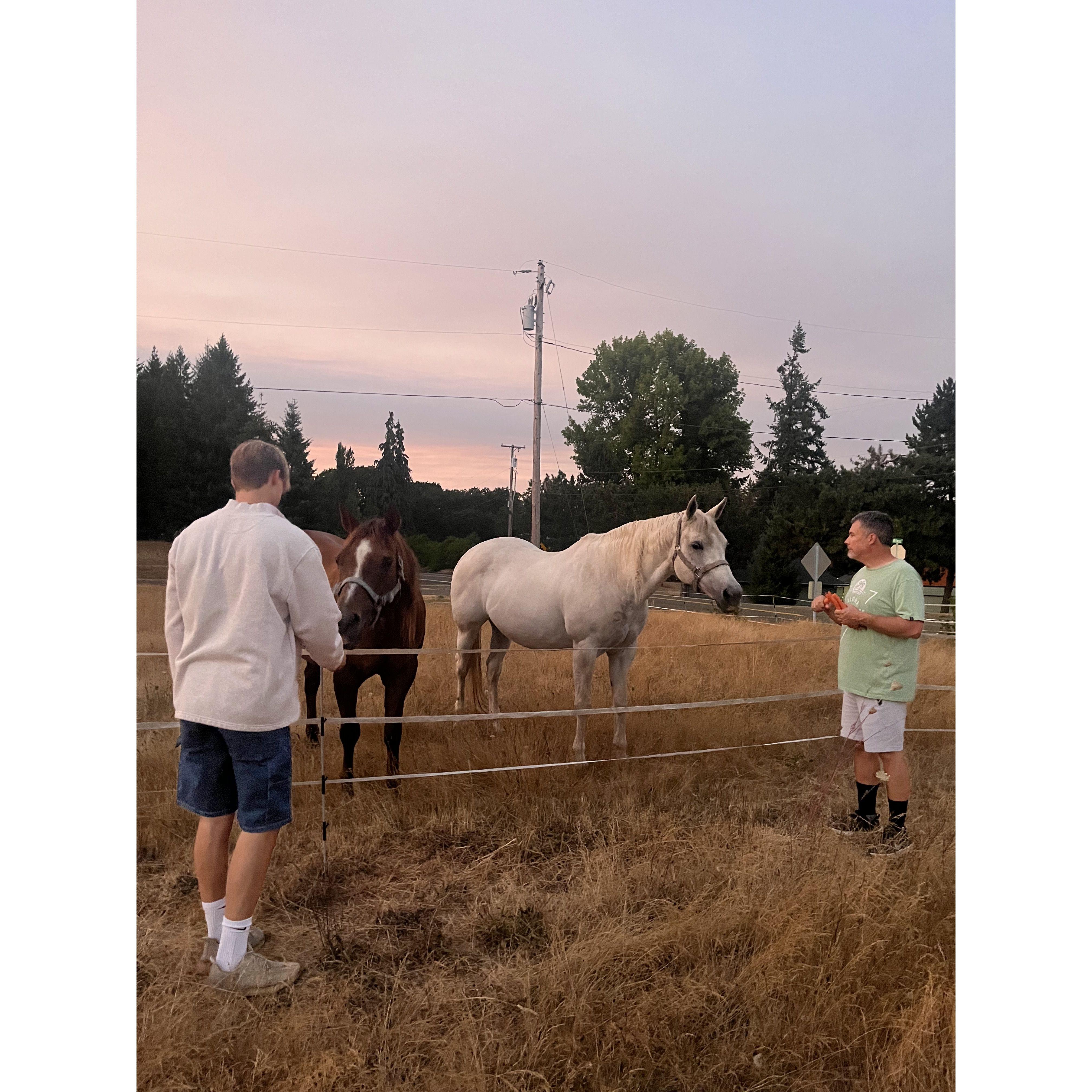 Christophe got to know the Bontrager family!
Christophe leerde de Bontrager familie kennen!