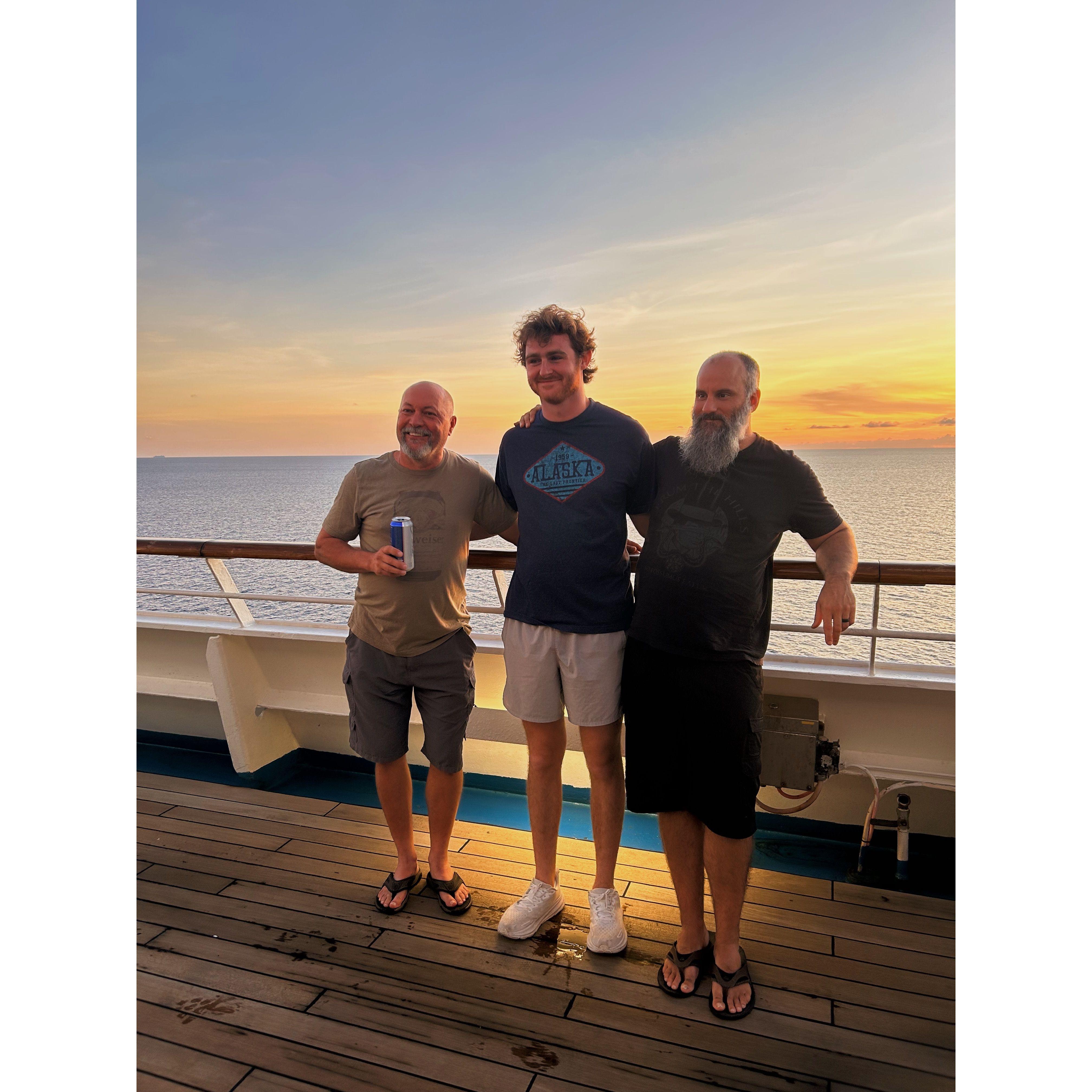 Sam and the dads!