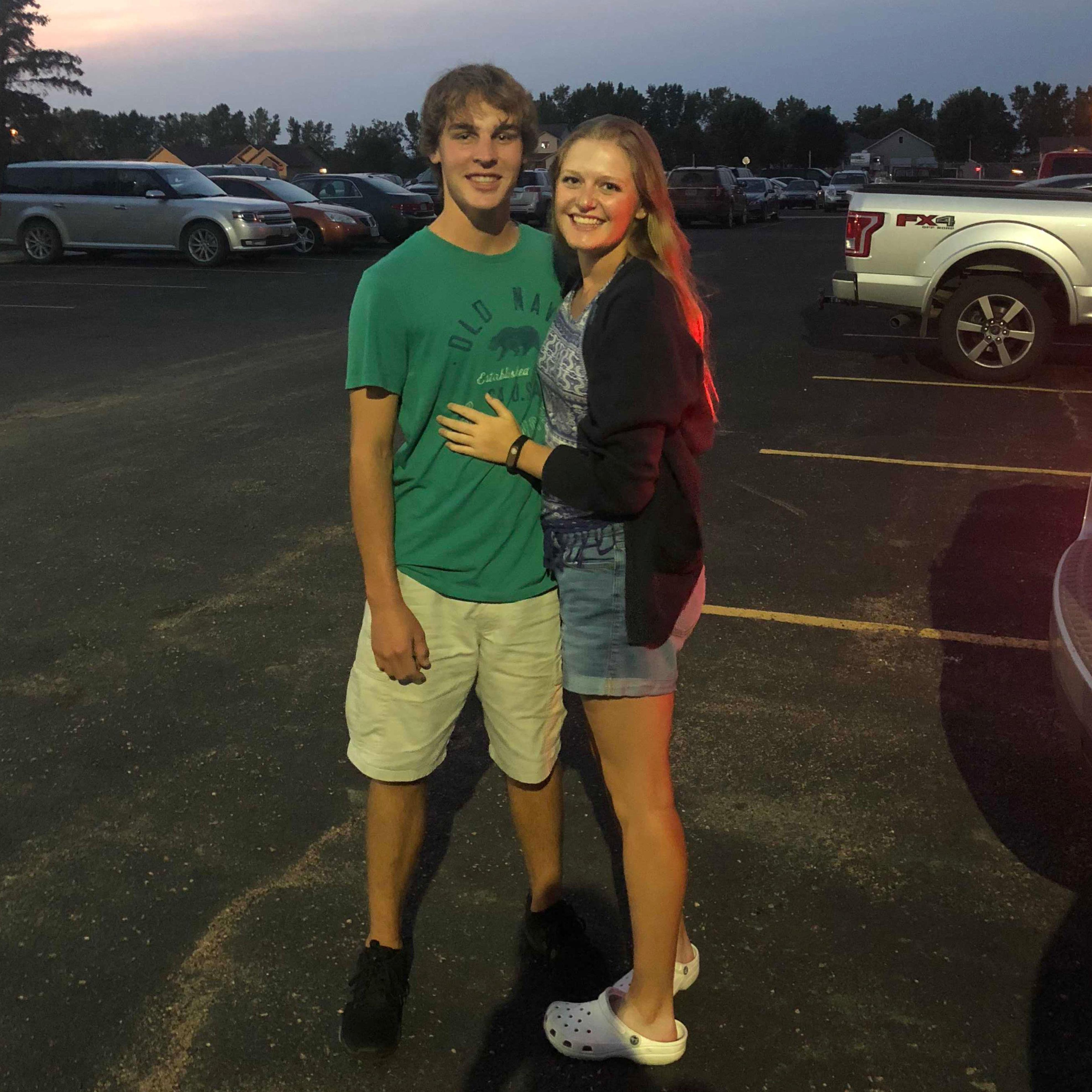 Our first picture together, all the way back in August 18th, 2018