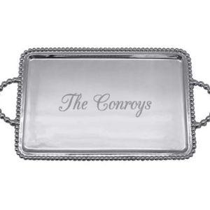 Beaded Medium Service Tray
