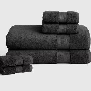 Turkish Ultra Luxe Plush Bath Sheet Bundle - Charcoal