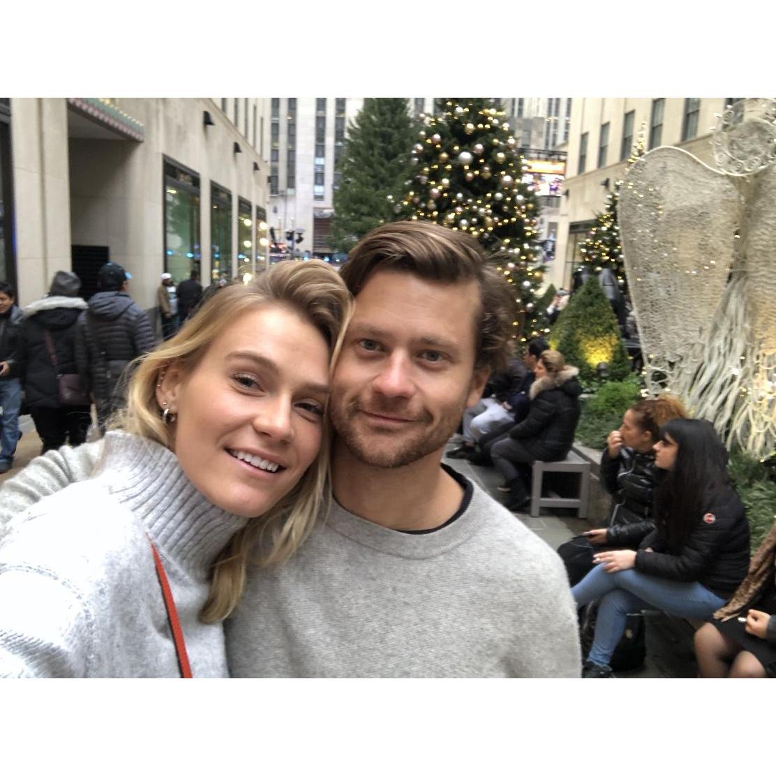 One of many trips Scott made to visit NYC.