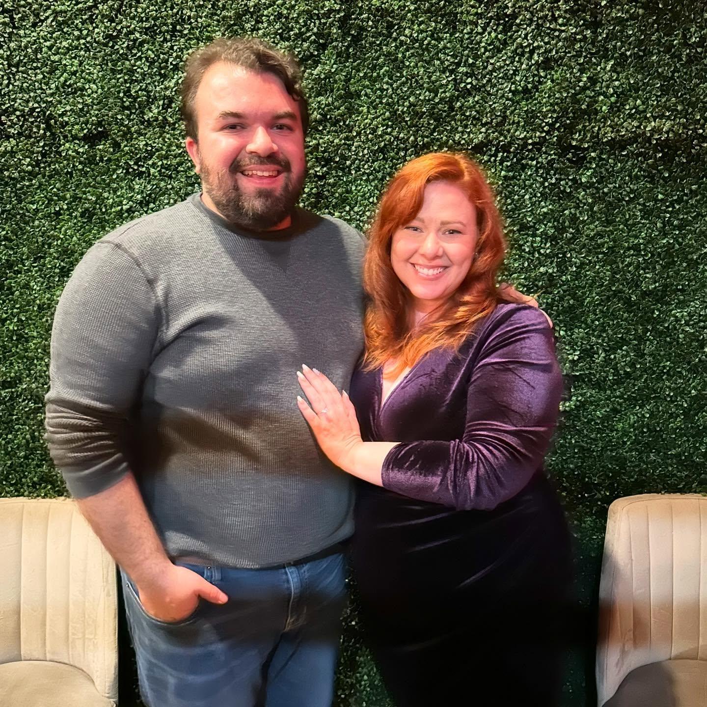 This was our dinner the night we got engaged!