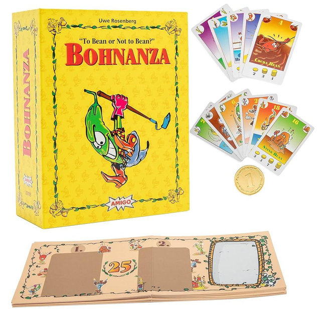 AMIGO Games Bohnanza 25th Anniversary Edition Classic Card Game – Plant & Harvest Your Beans in This Exciting Strategic Game That is Fun for The Whole Family – for Kids & Adults Ages 12 & Older