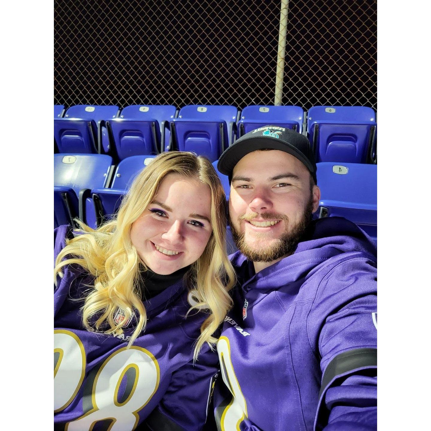 Our first Raven's game together!