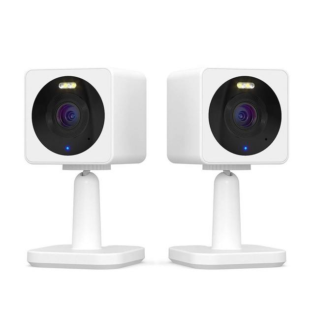 WYZE Cam OG Indoor/Outdoor 1080p WI-Fi Smart Home Security Camera with Color Night Vision, Built-in Spotlight, Motion Detection,2-Way Audio, Compatible with Alexa & Google Assistant,White (Pack of 2)