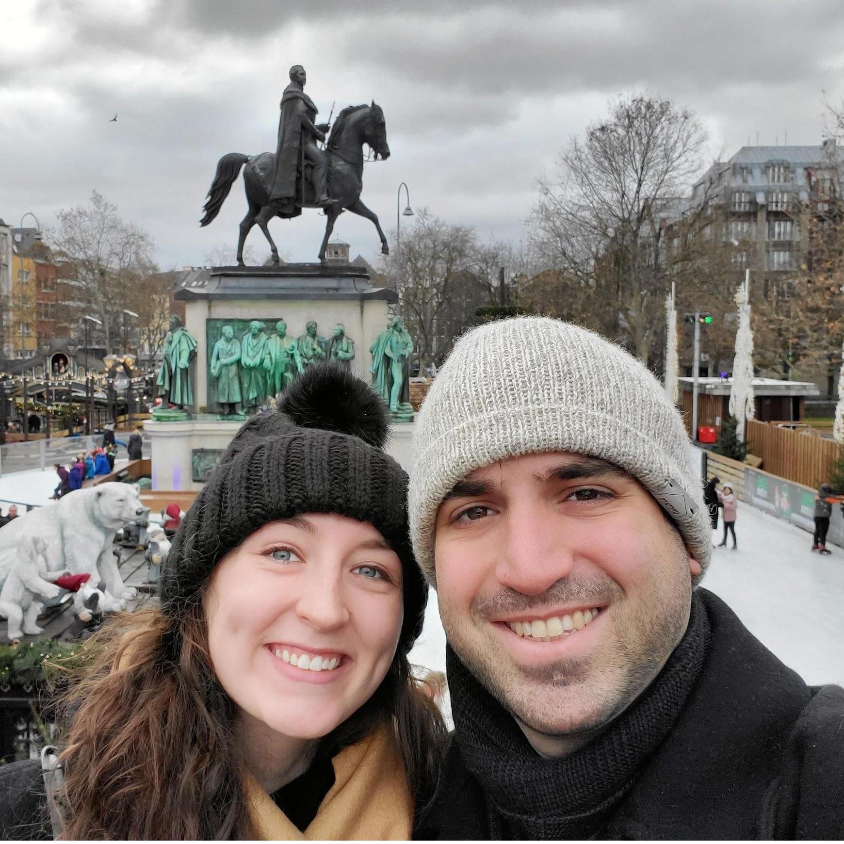 For Mike's safety, we did not try ice skating at this German Christmas market.