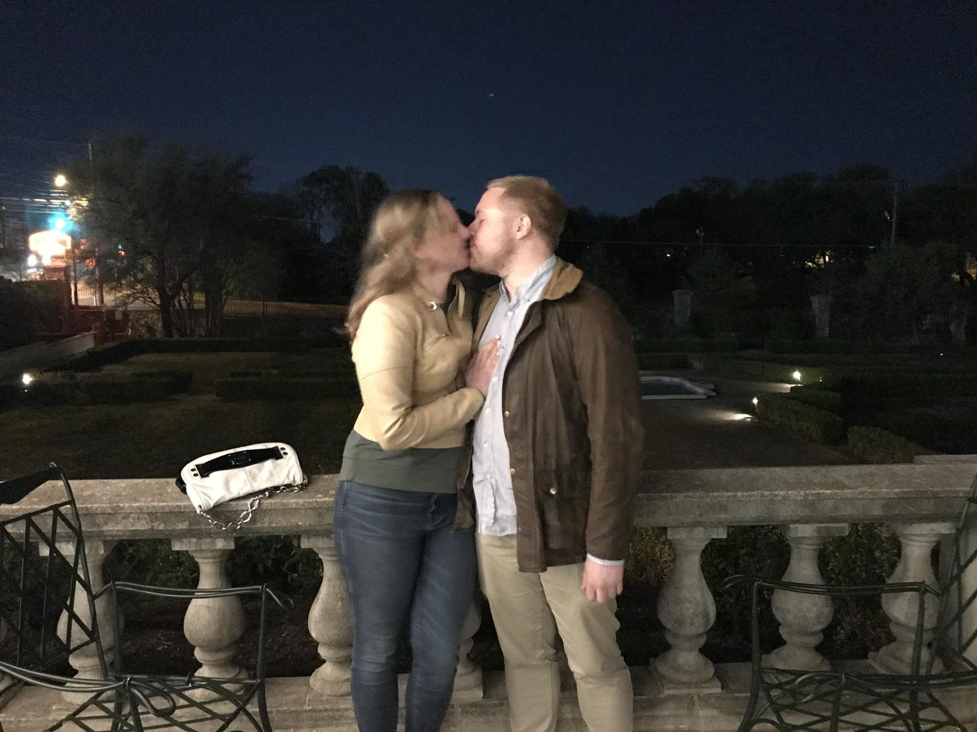 The night Josh proposed 💕 At the Commodore Perry in Austin, TX.