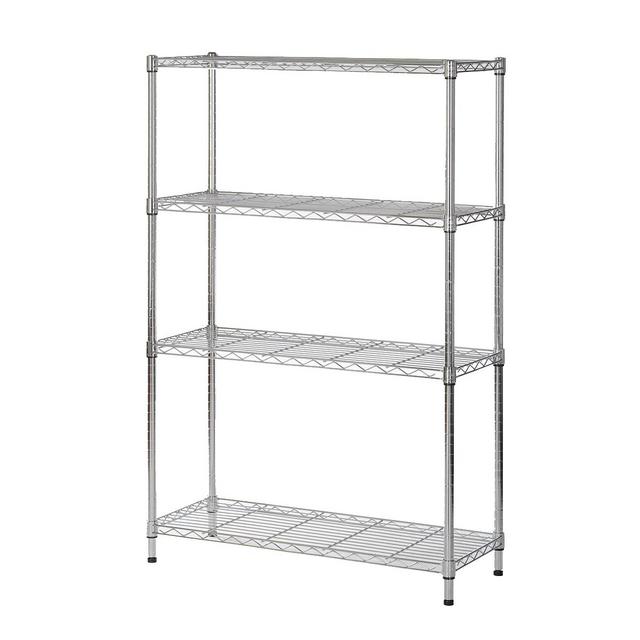 Shop Style Selections Style Selections 35.7-in W x 14-in D x 53-in H 4-Tier Steel Utility Shelving Unit