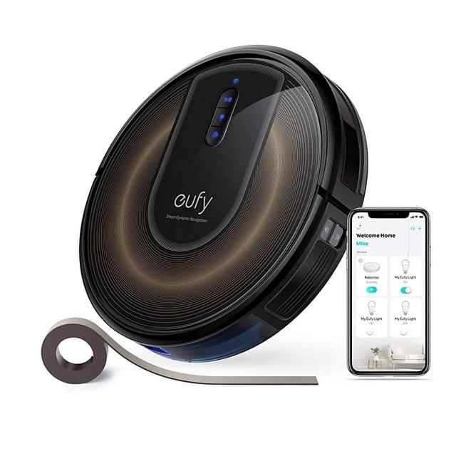 eufy by Anker, RoboVac G30 Edge, Robot Vacuum with Smart Dynamic Navigation 2.0, 2000Pa Suction, Wi-Fi, Boundary Strips, for Carpets and Hard Floors.