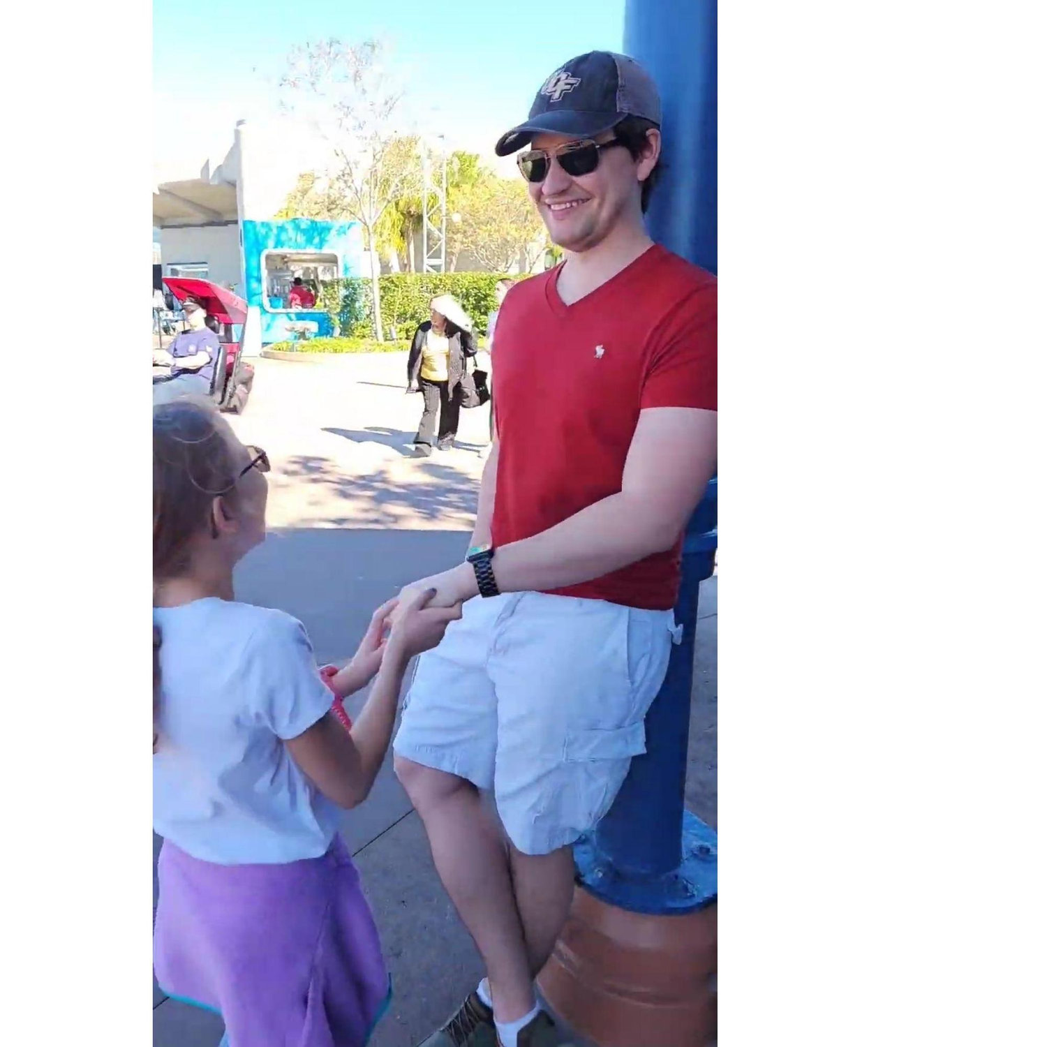 Future Flower Girl torturing Future Groom at Disney like 3 years ago