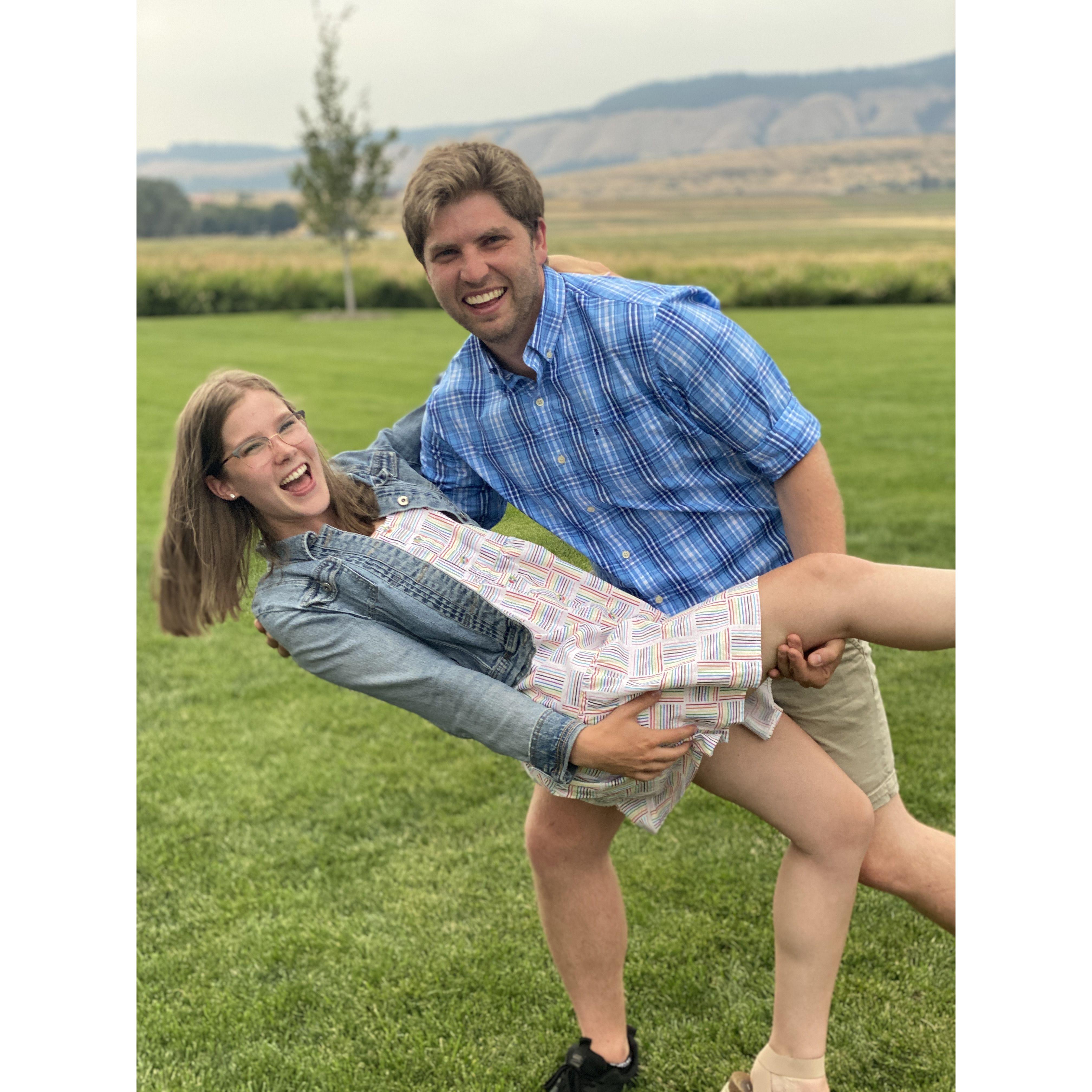 July 2021: Another wedding photo - shoutout to Christine and Dane!