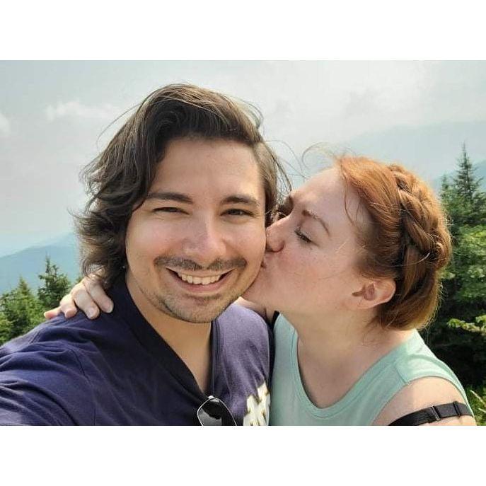 After hiking up to Clingman's Dome!