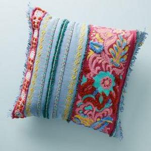 Embroidered Edith Pillow
