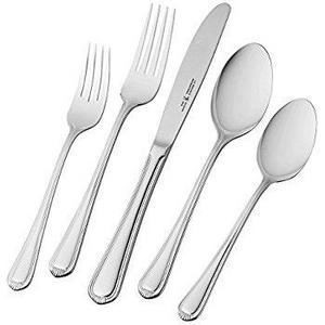 Farberware Poppy Mirror/Pebble 20-Piece Flatware Set, Service for 4