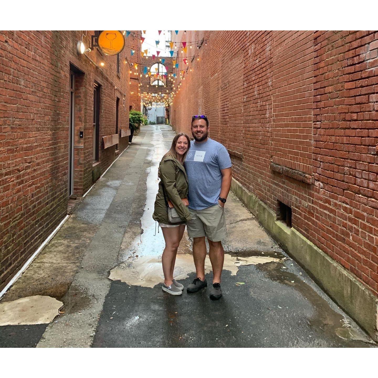 Outside Alley Twenty Six in downtown Durham!