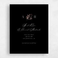 Black Wedding Save the Date - Olmo Classic