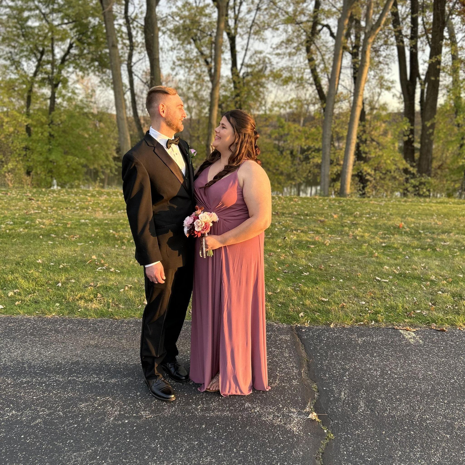 Our time being in a wedding together - such a fun time celebrating Caydence and Randy!