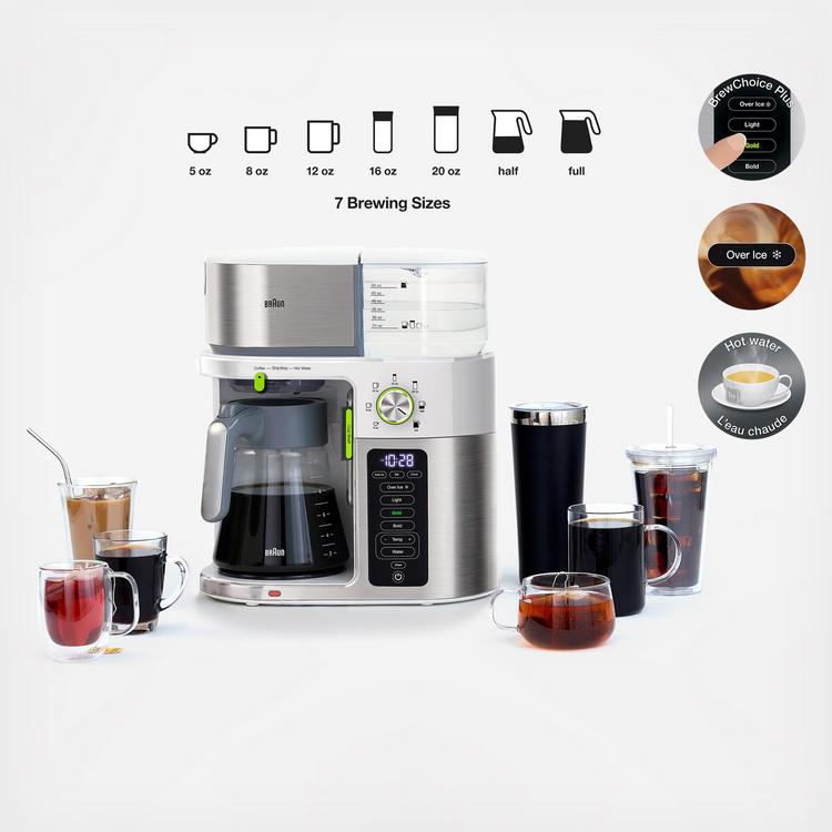 Braun, Multiserve Coffee Maker With Hot Water Spout - Zola